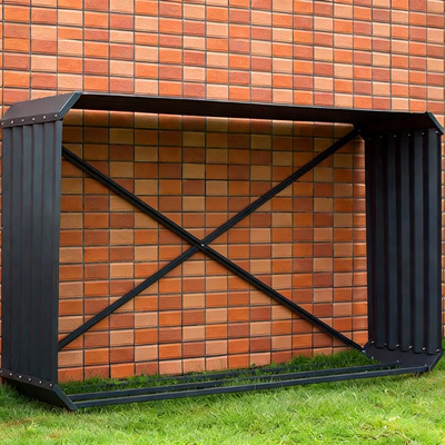 Wholesale Rectangle Grey Firewood Storage