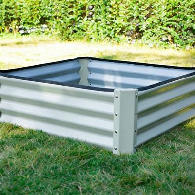 60X60 CM Wholesale Rectangular Vegetable Gardening Metal  Raised Garden Beds